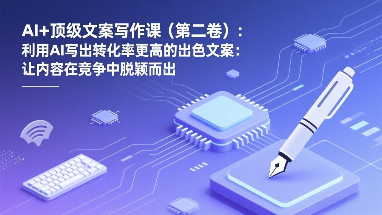 AI+顶级文案写作课(第二卷-情久项目网