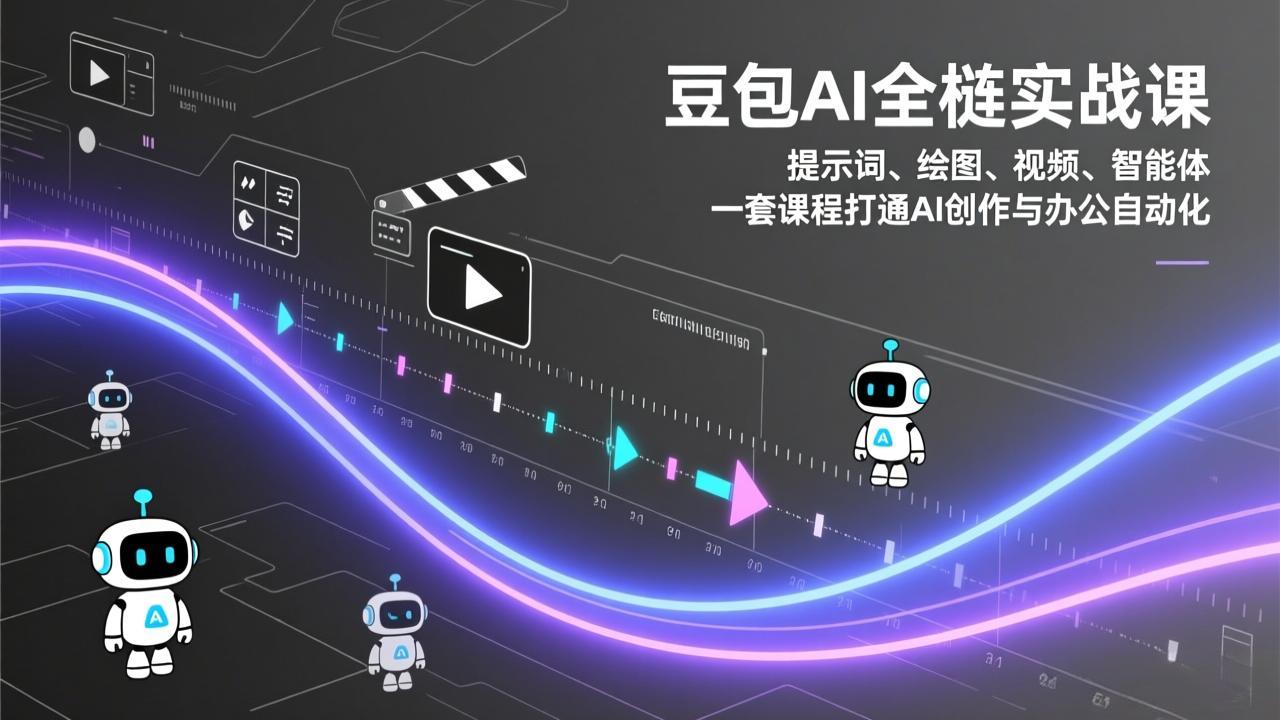 豆包AI全栈实战课：提示词、绘图、视频、智能体，一套课程打通AI创作与办公自动化-情久项目网