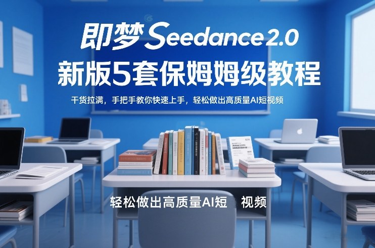 即梦Seedance2.0新版5套保姆级教程，干货拉满，手把手教你快速上手，轻松做出高质量AI短视频-情久项目网