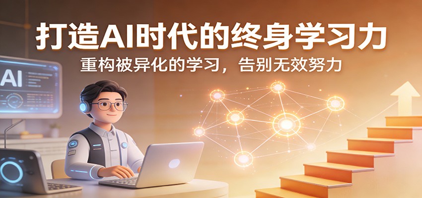 打造AI时代的终身学习力：重构被异化的学习，告别无效努力-情久项目网
