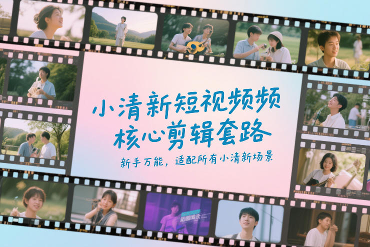 小清新短视频核心剪辑套路，新手万能，适配所有小清新场景-情久项目网