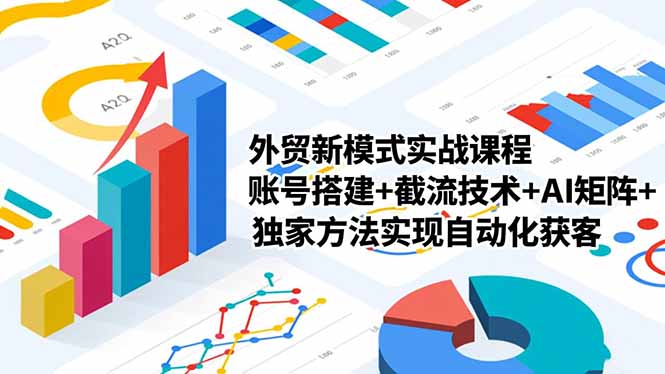 外贸新模式实战课程-更新2月，账号搭建+截流技术+AI矩阵+独家方法实现自动化获客-情久项目网