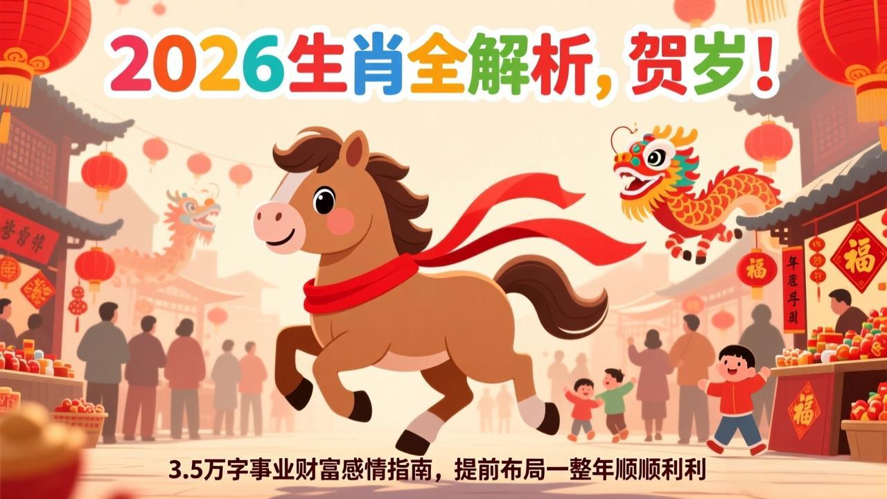 付费文章：贺岁！2026生肖全解析，3.5万字事业财富感情指南，提前布局一整年顺顺利利-情久项目网