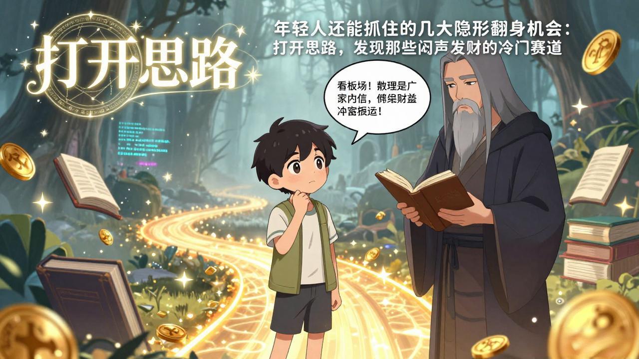 付费文1+2：年轻人还能抓住的几大隐形翻身机会：打开思路，发现那些闷声发财的冷门赛道-情久项目网