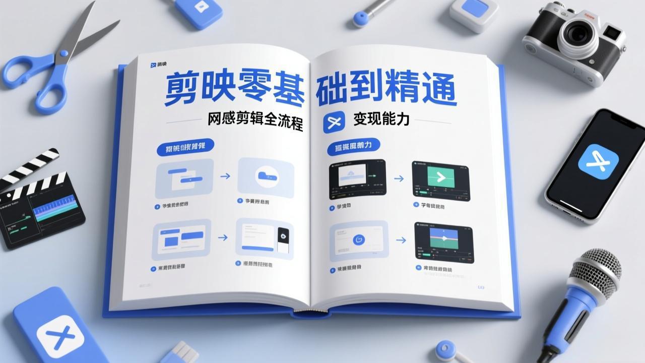 剪映零基础也能快速上手，从入门到精通掌握网感剪辑全流程，掌握能直接变现的剪辑能力-情久项目网