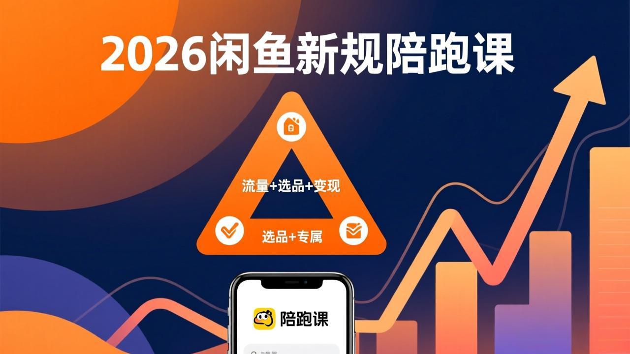 2026闲鱼高阶陪跑课全新上线，带你吃透新规玩转选品流量，从零搭建稳定变现盈利体系-情久项目网