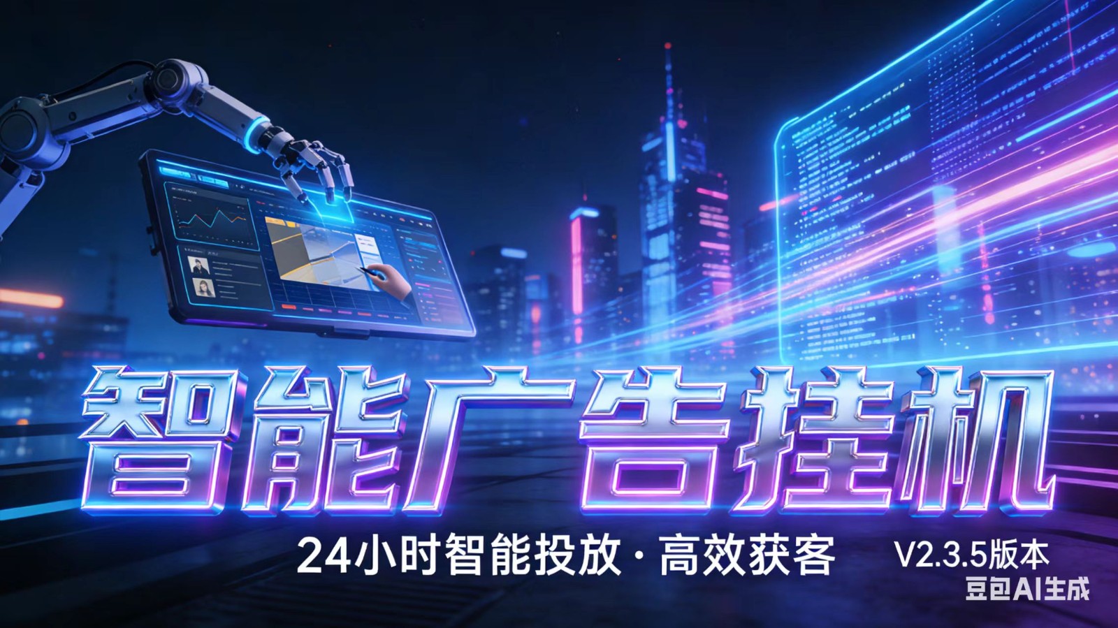 AI 广告云挂机 · 全域流量变现平台-情久项目网