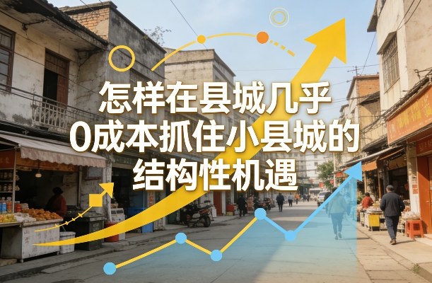 付费文章：怎样在县城几乎0成本抓住小县城的结构性机遇-情久项目网