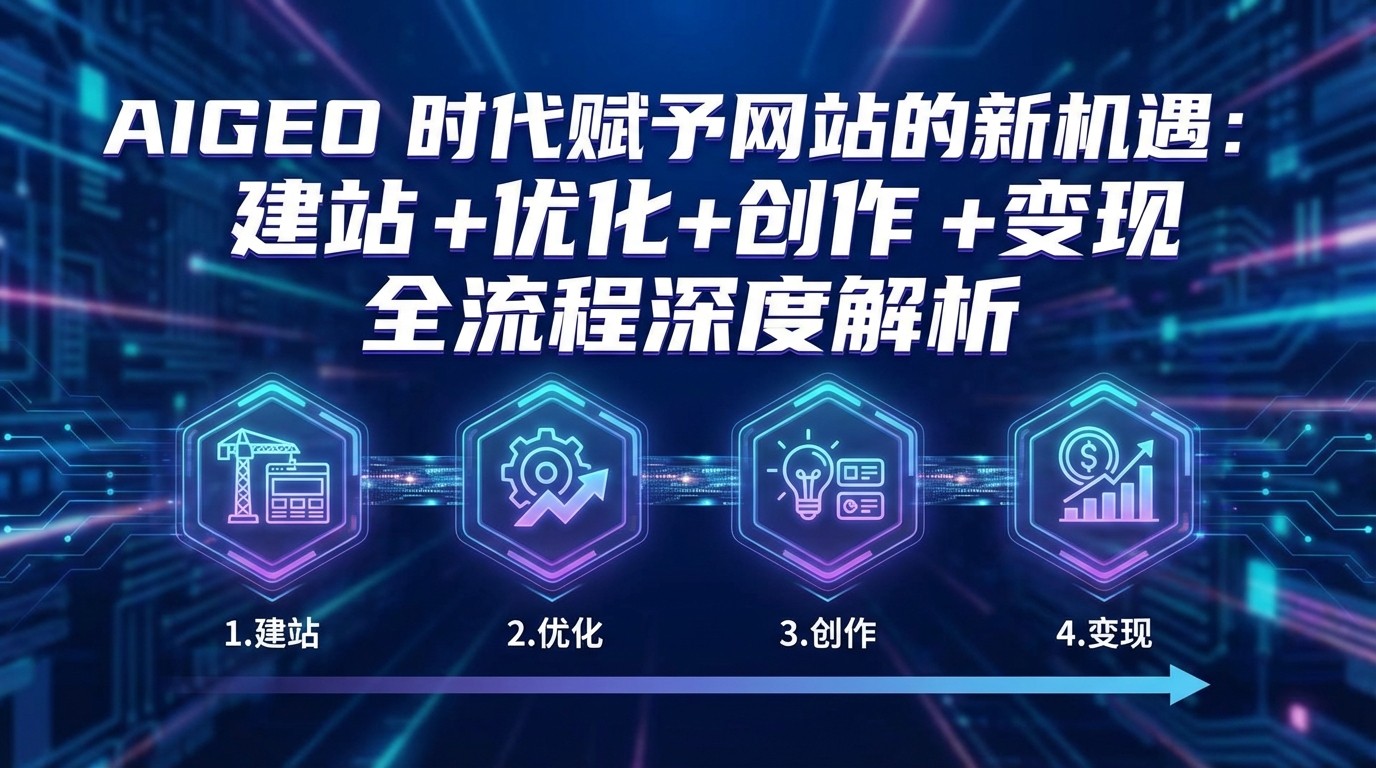AIGEO+时代赋予网站的新机遇：建站+优化+创作+变现+全流程深度解析-情久项目网