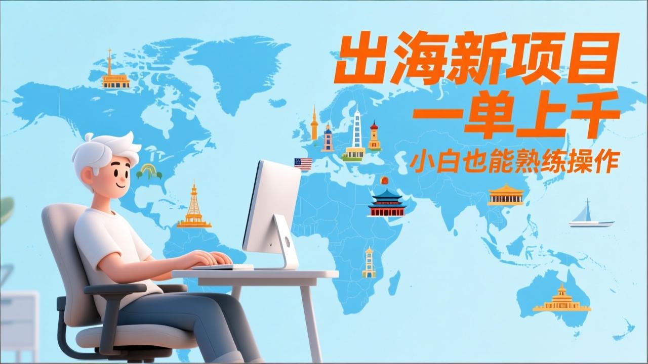 出海新项目，一单上千，小白也能熟练操作-情久项目网