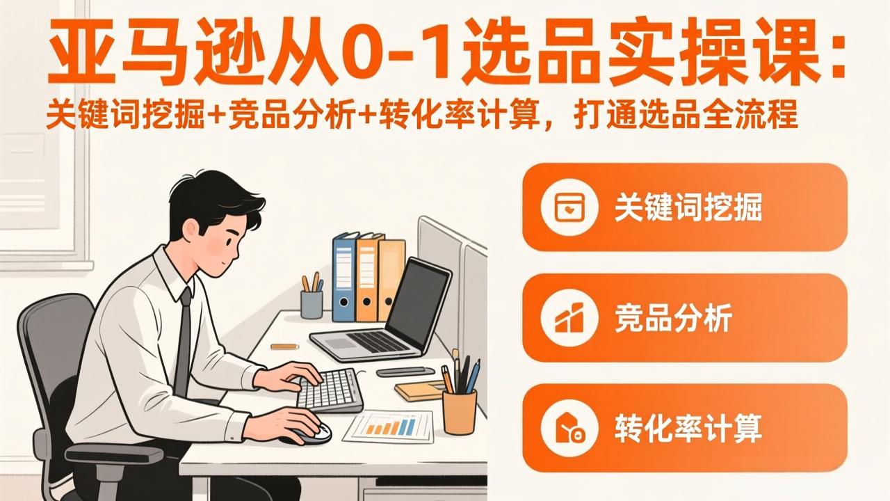 亚马逊从0-1选品实操课(更新3月-情久项目网