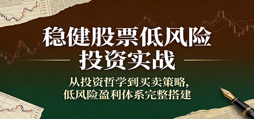 稳健股票低风险投资实战：从投资哲学到买卖策略，低风险盈利体系完整搭建-情久项目网