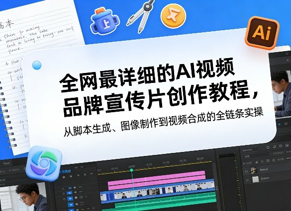 全网最详细的AI视频品牌宣传片创作教程，从脚本生成、图像制作到视频合成的全链条实操-情久项目网
