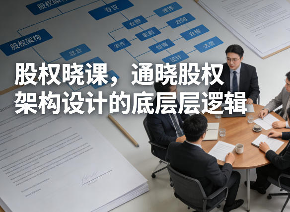 股权晓课，通晓股权架构设计的底层逻辑-情久项目网