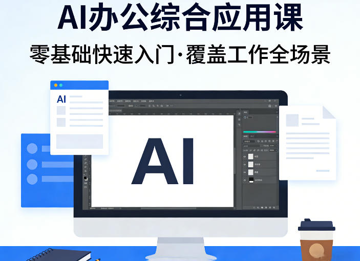 AI办公综合应用课，零基础快速入门，覆盖了工作中各种应用场景-情久项目网