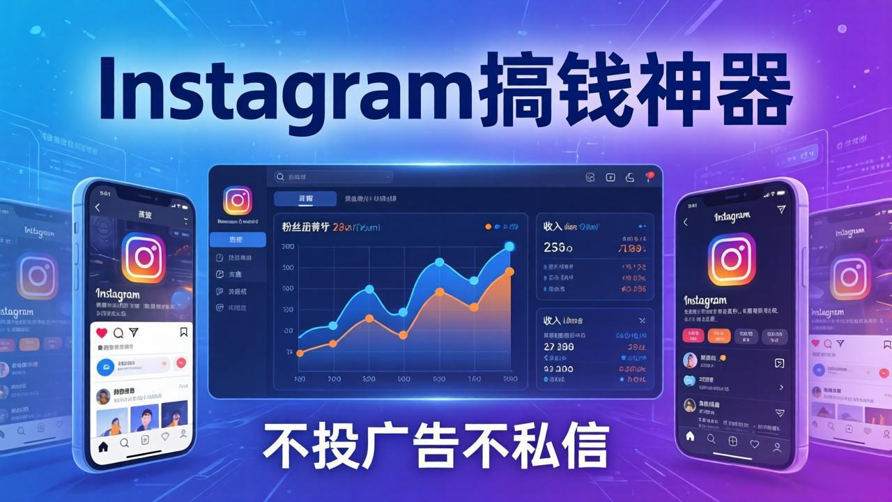 Instagram搞钱神器：月涨6万粉+月入5万刀，不投广告不私信，靠算法+低价产品-情久项目网