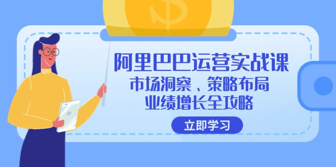 阿里巴巴运营实战课：市场洞察、策略布局、业绩增长全攻略-情久项目网