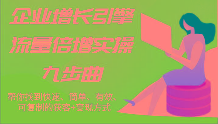 企业增长引擎流量倍增实操九步曲，帮你找到快速、简单、有效、可复制的获客+变现方式-情久项目网