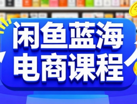 闲鱼蓝海电商课程，手把手助你快速上手，轻松实现闲鱼稳定盈利-情久项目网