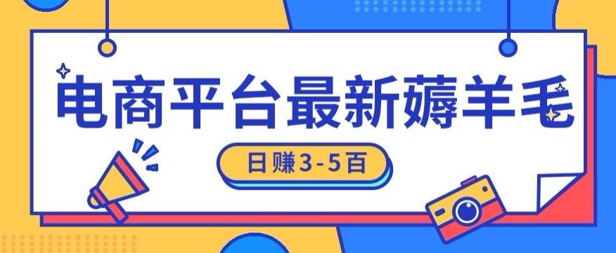 日赚300-500的电商平台薅羊毛新玩法，可重复操作，小白也可简单上手-情久项目网