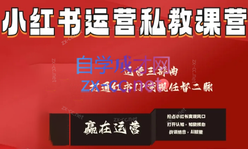 赢在运营·小红书IP变现运营私教课-情久项目网