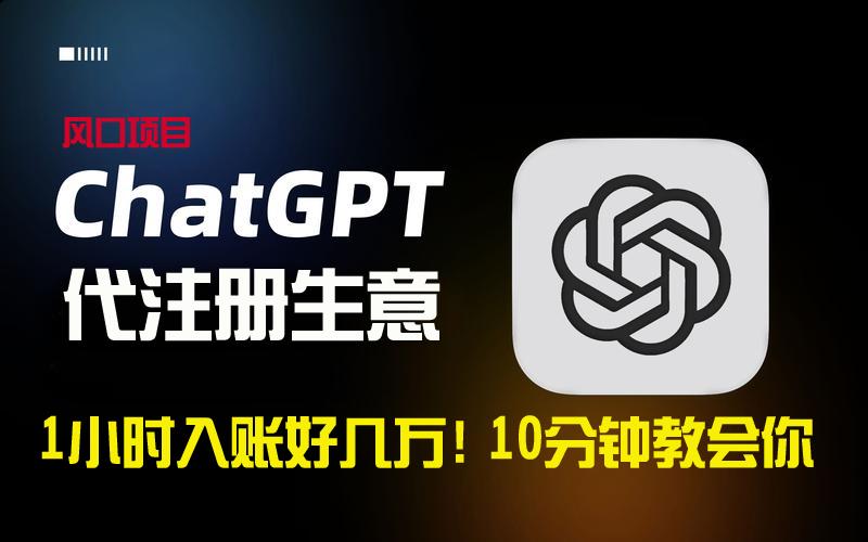 一小时入账好几万！利润大到吓人的ChatGPT代注册小生意，10分钟教会你，…-情久项目网