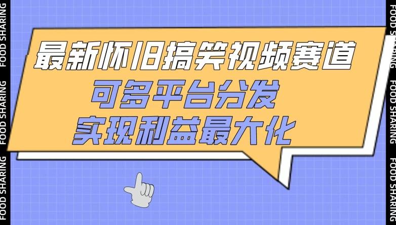最新怀旧搞笑视频赛道，可多平台分发，实现利益最大化【揭秘】-情久项目网