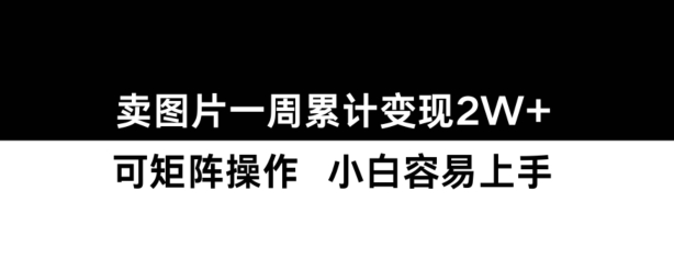 小红书【卖图片】一周累计变现2W+小白易上手-情久项目网