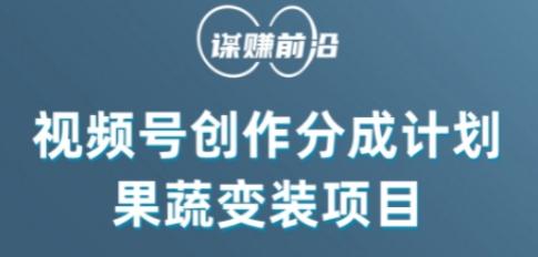 视频号创作分成计划水果蔬菜变装玩法，借助AI变现-情久项目网