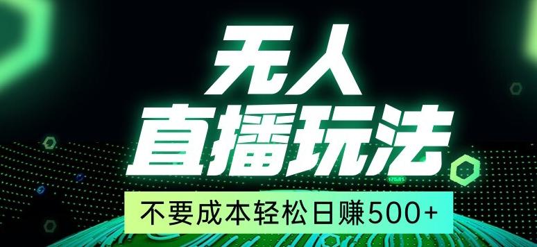 全网首发24年最新无人直播玩法，不需要成本，无需人力，一台电脑24小时为你工作-情久项目网