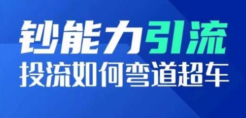 钞能力引流：投流如何弯道超车，投流系数及增长方法，创造爆款短视频-情久项目网