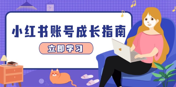 小红书账号成长指南，爆款选题+精准定位+数据分析，系统提升账号变现能力-情久项目网