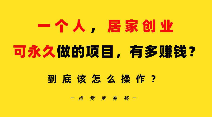 一个人，居家创业：B站每天10分钟，单账号日引创业粉100+，月稳定变现5W…-情久项目网