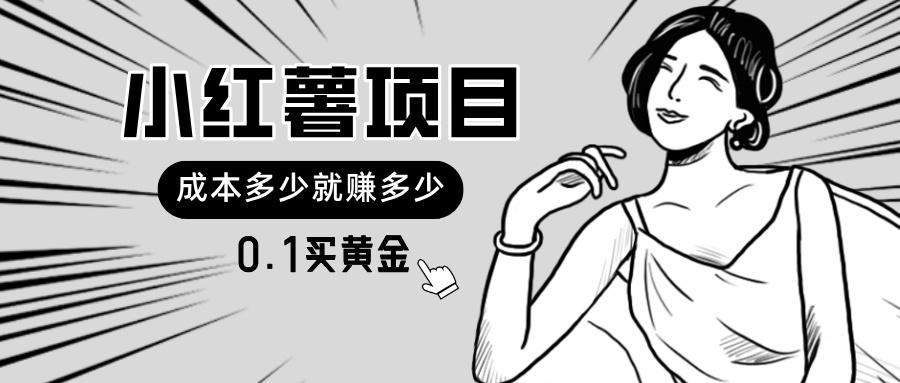 小红薯暴力项目，0.1买黄金。操作简单，日入无上限，可无限扩大。-情久项目网