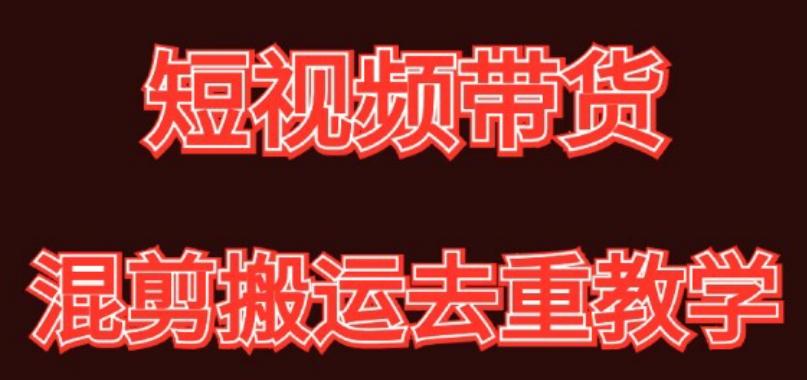 混剪去重短视频带货玩法，混剪搬运简单过原创思路分享-情久项目网