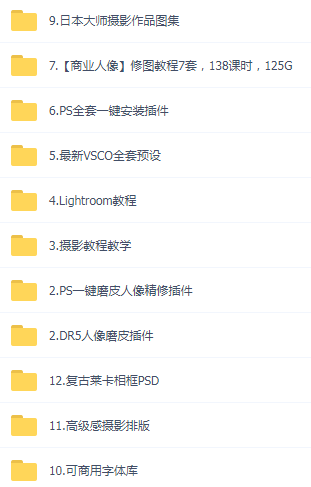 某宝买的杂乱PS LR教程预设摄影-情久项目网