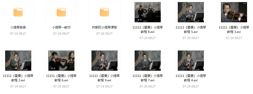 霍曼小提琴教学视频-情久项目网