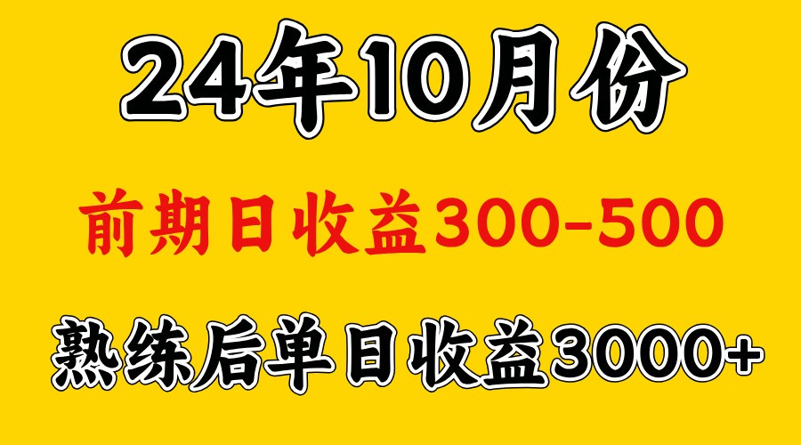 高手是怎么赚钱的.前期日收益500+熟练后日收益3000左右-情久项目网