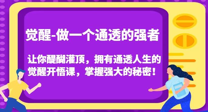 觉醒-做一个通透的强者，让你醍醐灌顶，拥有通透人生的觉醒开悟课，掌握强大的秘密！-情久项目网