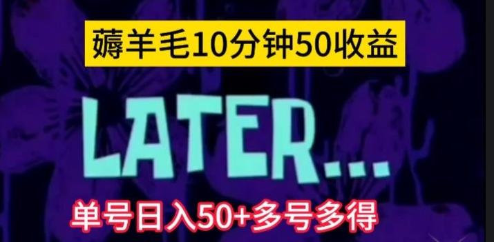 美团薅羊毛玩法，单号日入50+多号多得【仅揭秘】-情久项目网