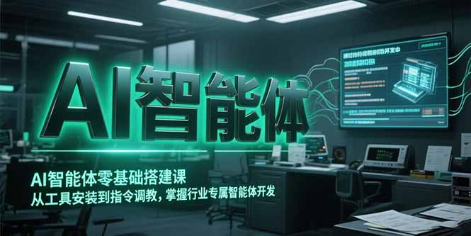 AI智能体零基础搭建课，从工具安装到指令调教，掌握行业专属智能体开发…-情久项目网