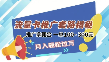 2025年外面卖1500的流量卡项目最新玩法，绿色无门槛对新手非常友好，日入3张+-情久项目网