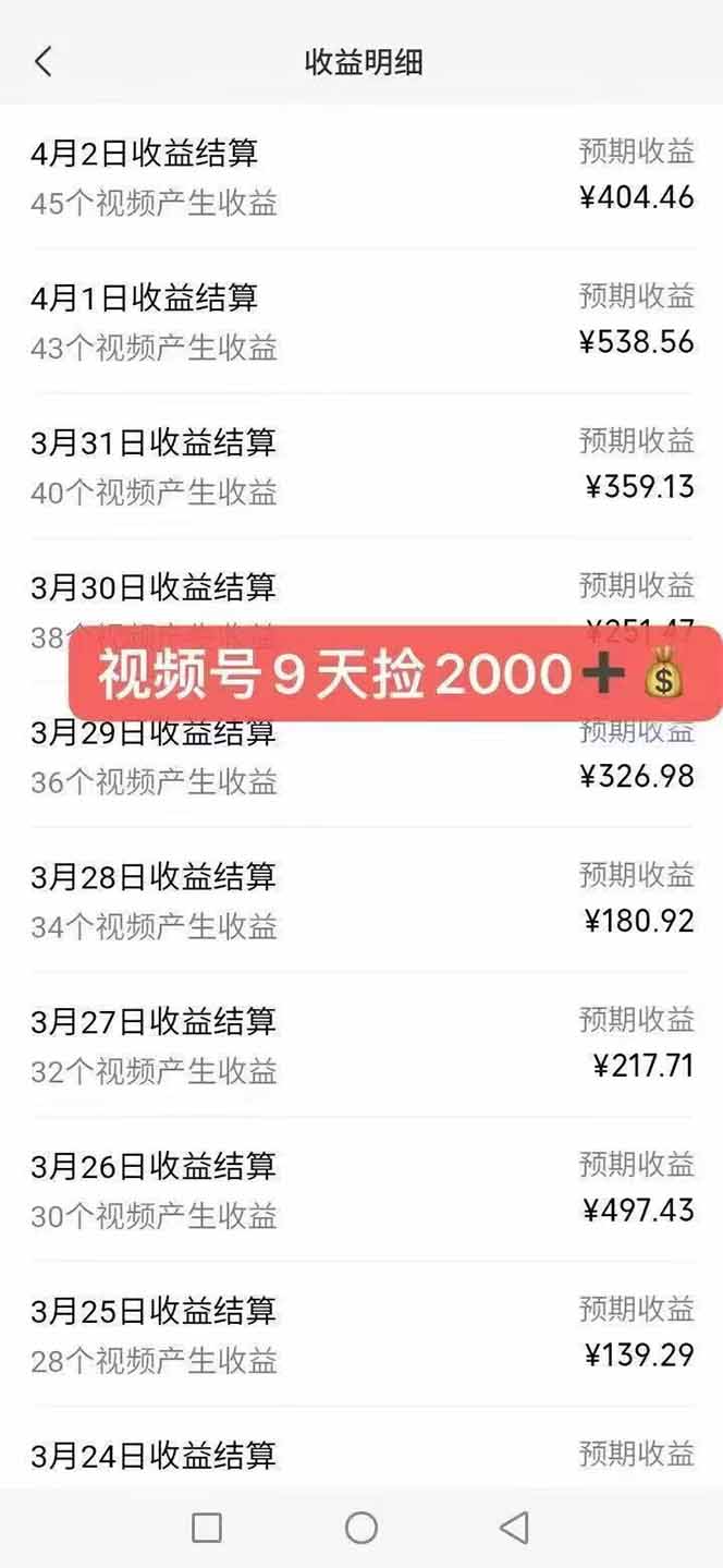 全新托管躺赚项目，微信视频号公众号托管代运营，每天五分钟，收益大几百-情久项目网