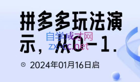 吴老师·拼多多从选品到截流到付费的玩法技巧-情久项目网