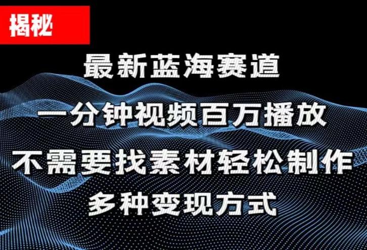 揭秘！一分钟教你做百万播放量视频，条条爆款，各大平台自然流，轻松月…-情久项目网