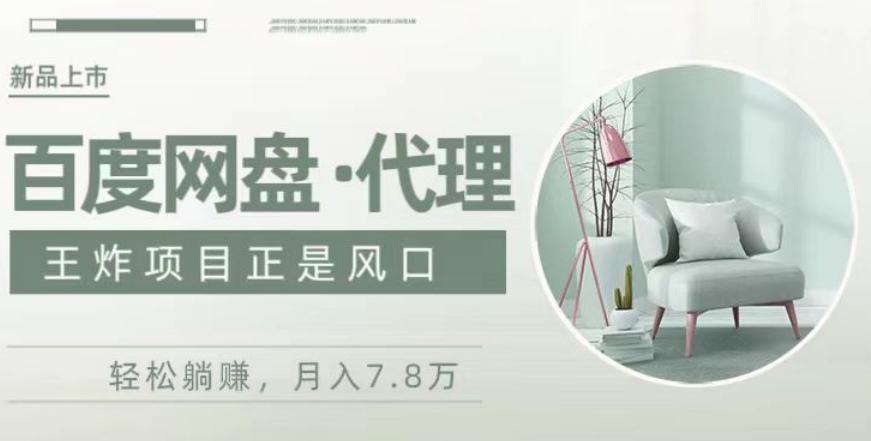度盘代理，月入7w保姆级全方位教程-情久项目网