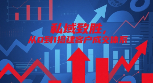 私域致胜，从0到1搭建客户成交体系-情久项目网