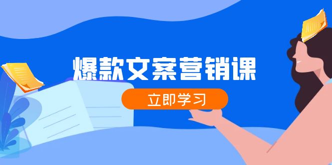 爆款文案营销课：公域转私域，涨粉成交一网打尽，各行业人士必备-情久项目网