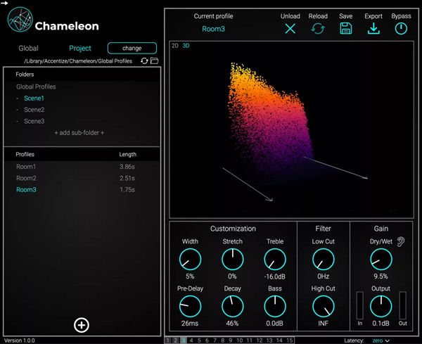 Accentize Chameleon(智能音频插件) v2.1.1 免费版-情久项目网