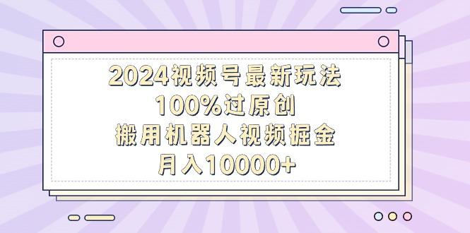 2024视频号最新玩法，100%过原创，搬用机器人视频掘金，月入10000+-情久项目网